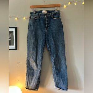 Current/Elliott Straight Leg Blue Jeans